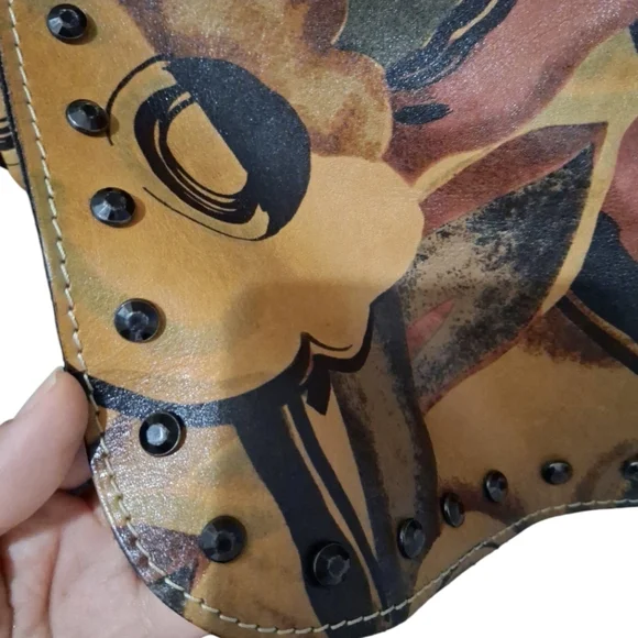 Patricia Nash Italian Leather Floral Flap Crossbody Bag - Picture 2 of 8